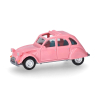 Herpa 020824-008 , Citroën 2CV otwarty jasnoróżowy – model H0 (1:87)